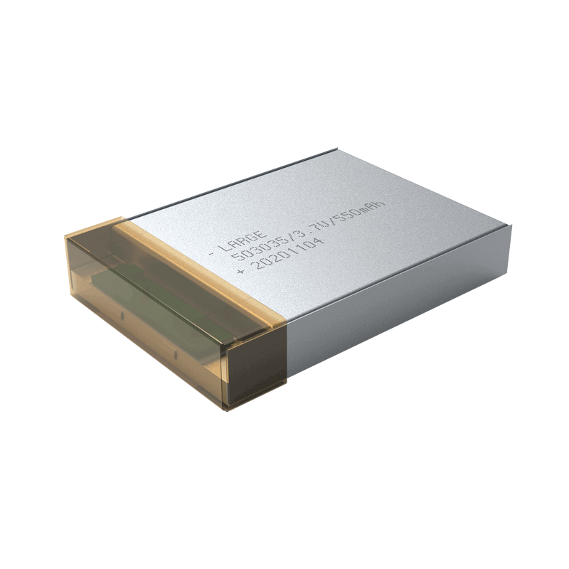 3.7V 550mAh 醫療輔助裝置模塊 聚合物鋰電池，鈷酸鋰材料